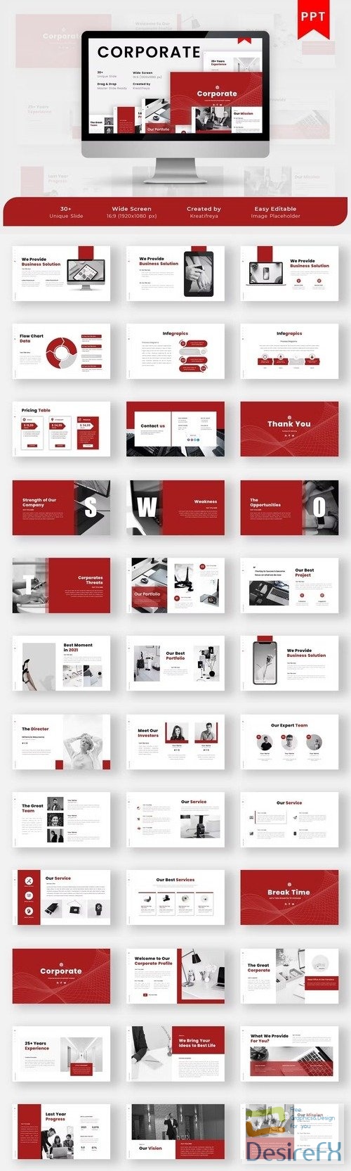 CORPORATE PowerPoint Template WANQUCG