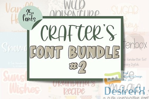 Crafter's Font Bundle #2 - 2370147