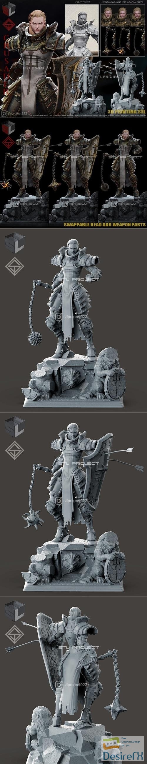 Download Crusader – 3D Print - DesireFX.COM