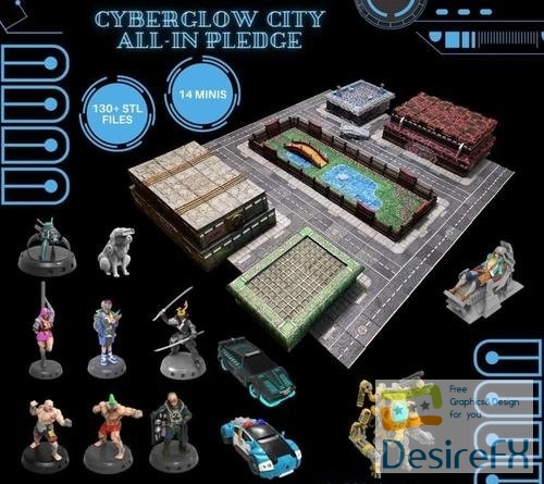 Cyberglow City – 3D Print