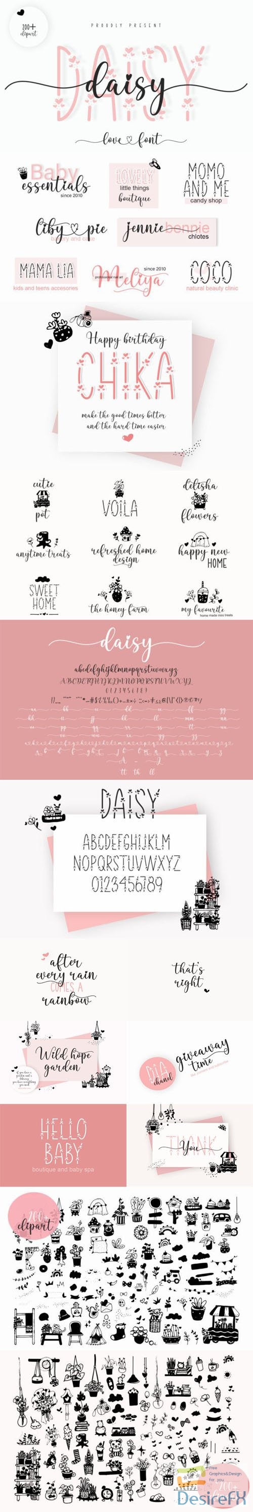 Daisy - Love Duo Font