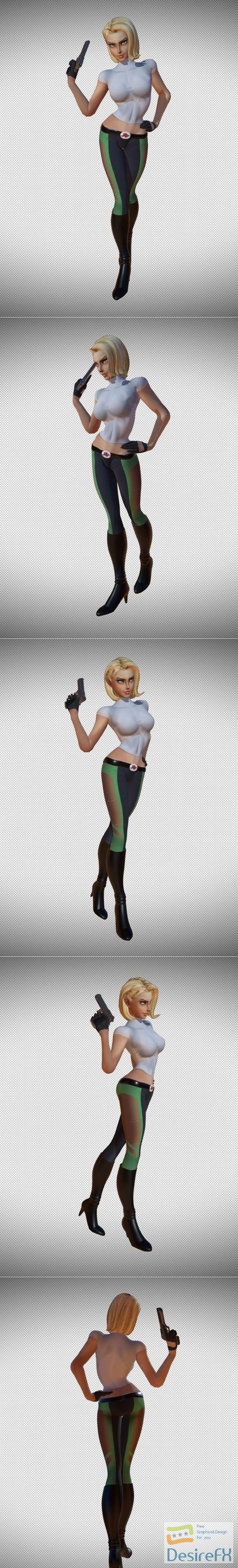 Danger Girl Abbey CHASE – 3D Print