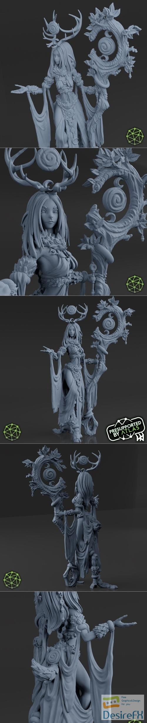 Download Delilah Faun of the Forest - Atlas – 3D Print - DesireFX.COM