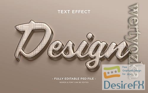 Design psd 3d text effect