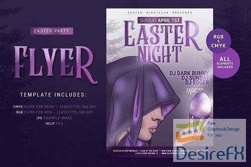 Easter Party Flyer - 7546587
