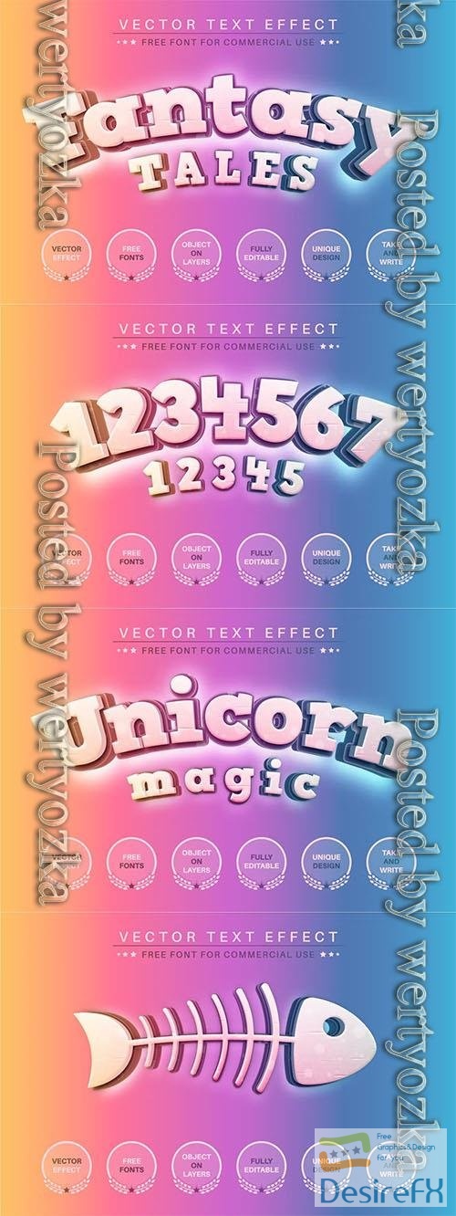 Fantasy Tales - editable text effect, font style