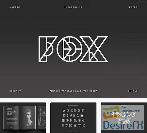 Fox Geometric Font - 10219387
