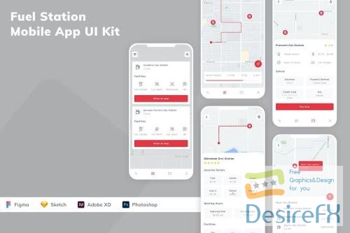 Fuel Station Mobile App UI Kit HEMSYUH
