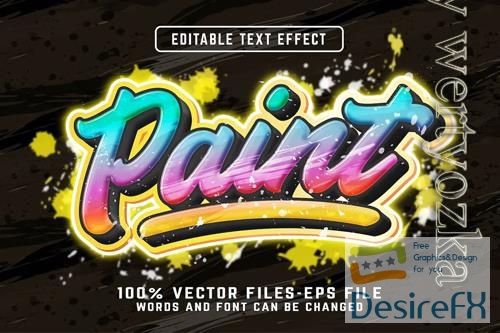 Graffiti text effect for illustrator