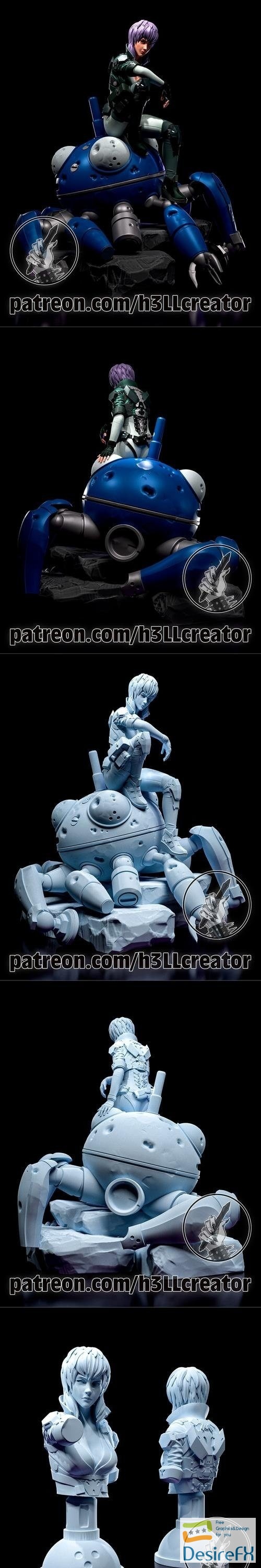 H3LL Creator - Motoko – 3D Print