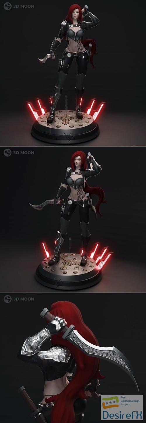 Katarina from league of legends - 3Dmoonn – 3D Print