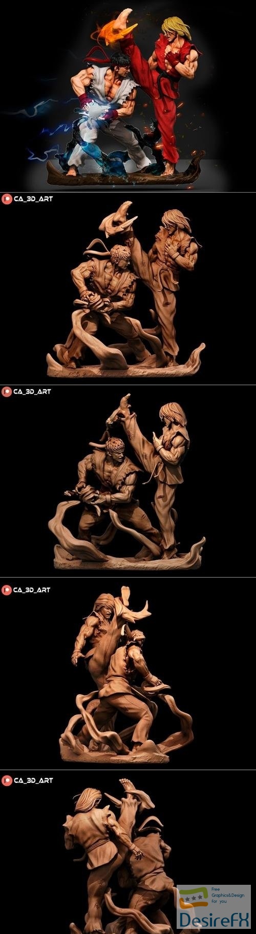 Ken and Ryu Carlos Eduardo – 3D Print
