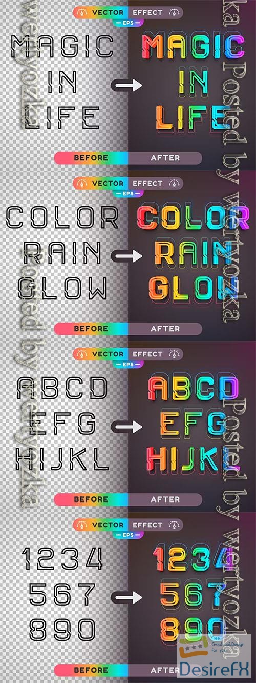 Magic In Life - editable text effect, font style