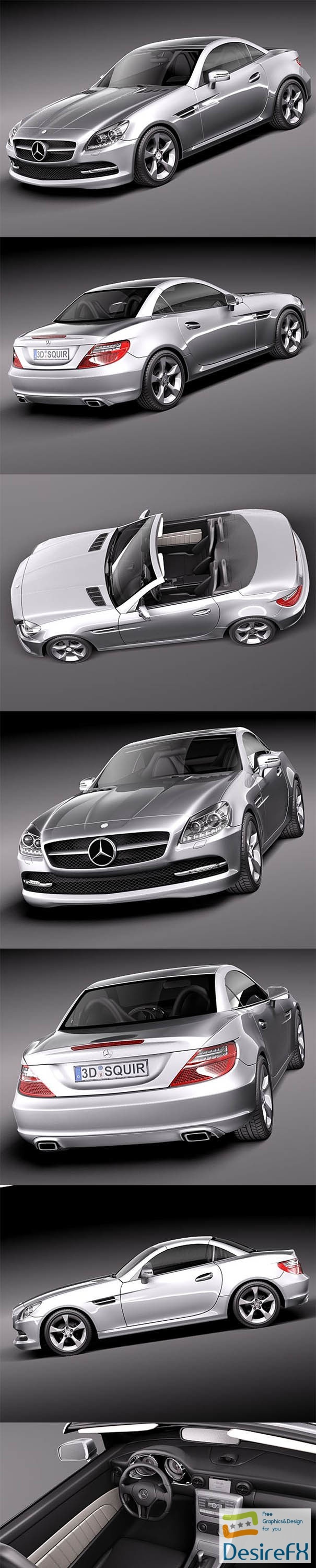 Mercedes-Benz SLK 2012 3D Model