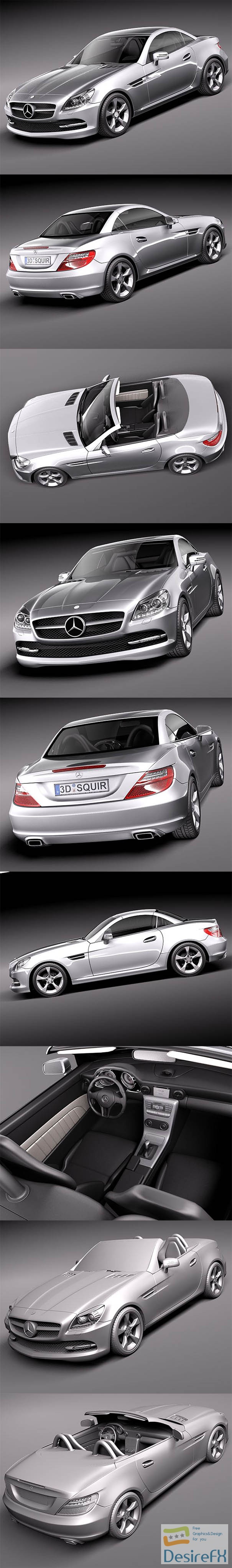 Mercedes-Benz SLK 2012 3D Model