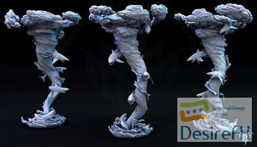 Mini Monster Mayhem - Balewind Shark Vortex – 3D Print
