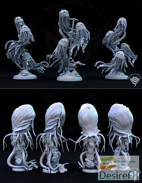 Mini Monster Mayhem - Jelly Fish 1-2 – 3D Print