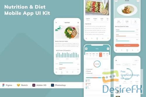 Nutrition & Diet Mobile App UI Kit Y4YXPJ6