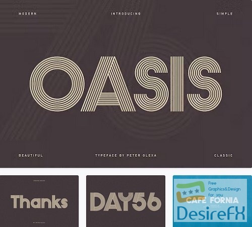 Oasis Geometric Font - 10219387