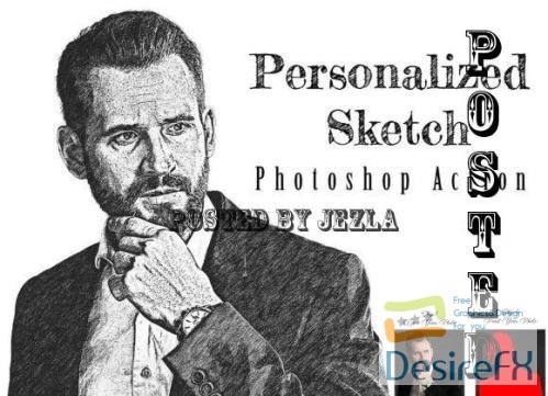 Personalized Sketch Photoshop Action - 12644232