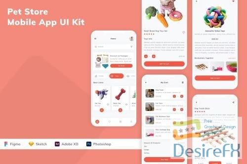 Pet Store Mobile App UI Kit N5ZF9HL