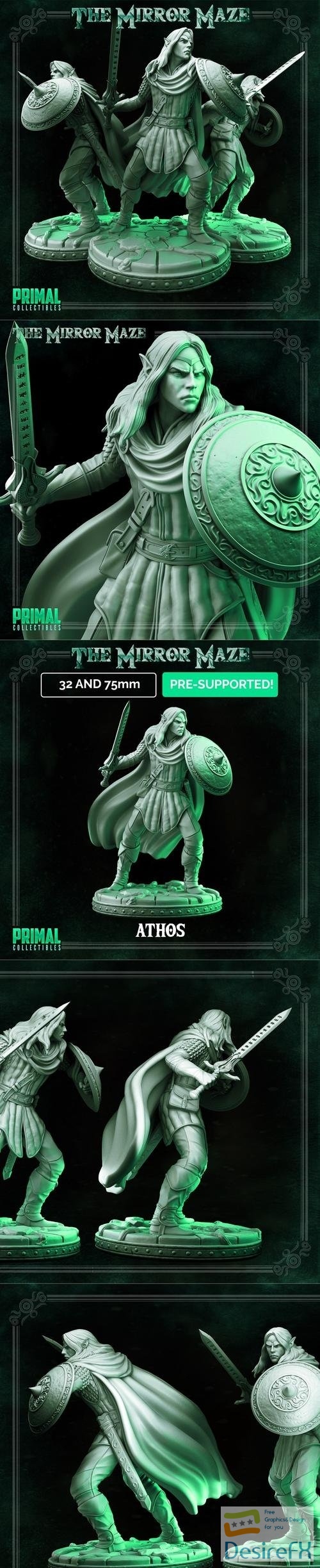 Primal Collectibles - Athos Elf Hero – 3D Print