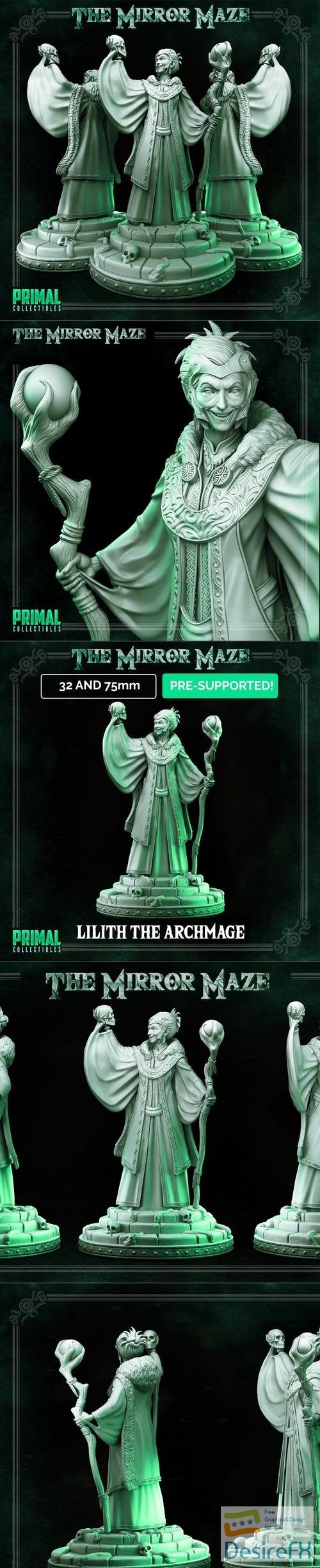 Primal Collectibles - Lilith Archmage – 3D Print