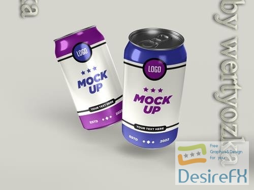 PSD drink can mockup design