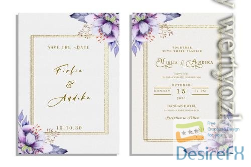 PSD invitation elegant cards