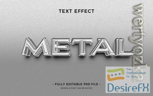 PSD metal liquid text effect vol 3