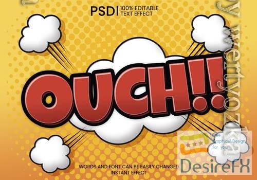 PSD Ouch comic text effect