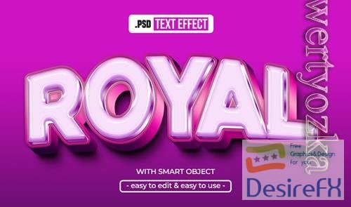 PSD royal editable text effect