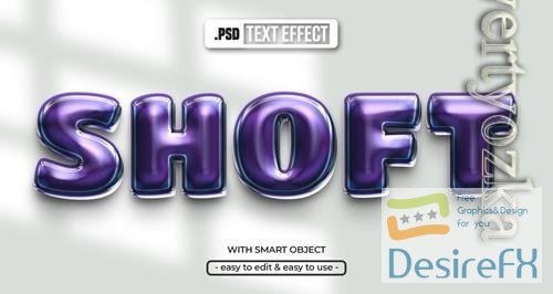 PSD shoft editable text effect