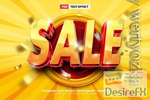 PSD super best deal promo 3d editable text effect