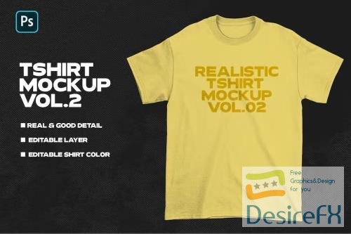 Realistic Tshirt Mockup Vol.2 PSD