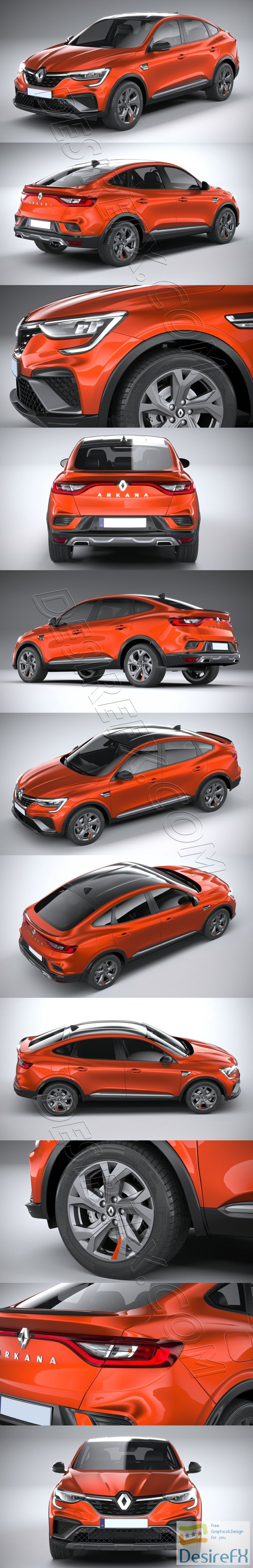 Renault Arkana RS-line 2022 3D Model