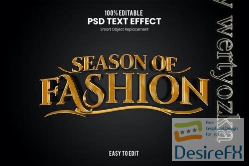 Season of Fashion - elegant exclusive text effect