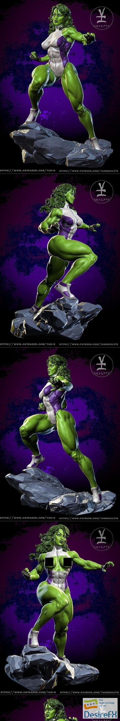 She Hulk – 3D Print