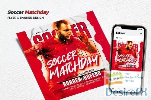Soccer Matchday Flyer Poster