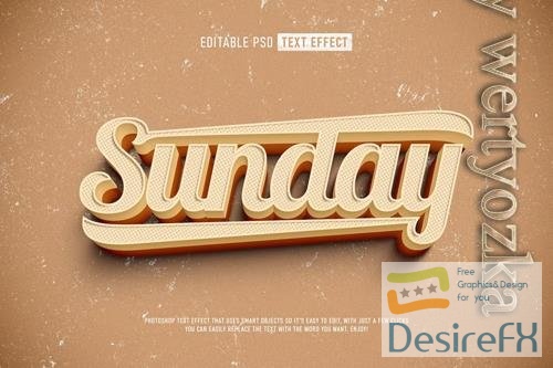 Sunday Style Text Effect