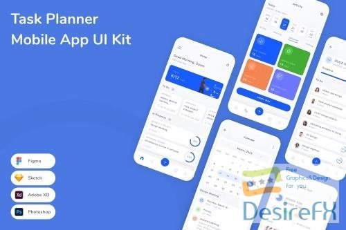 Task Planner Mobile App UI Kit SYYAM8E