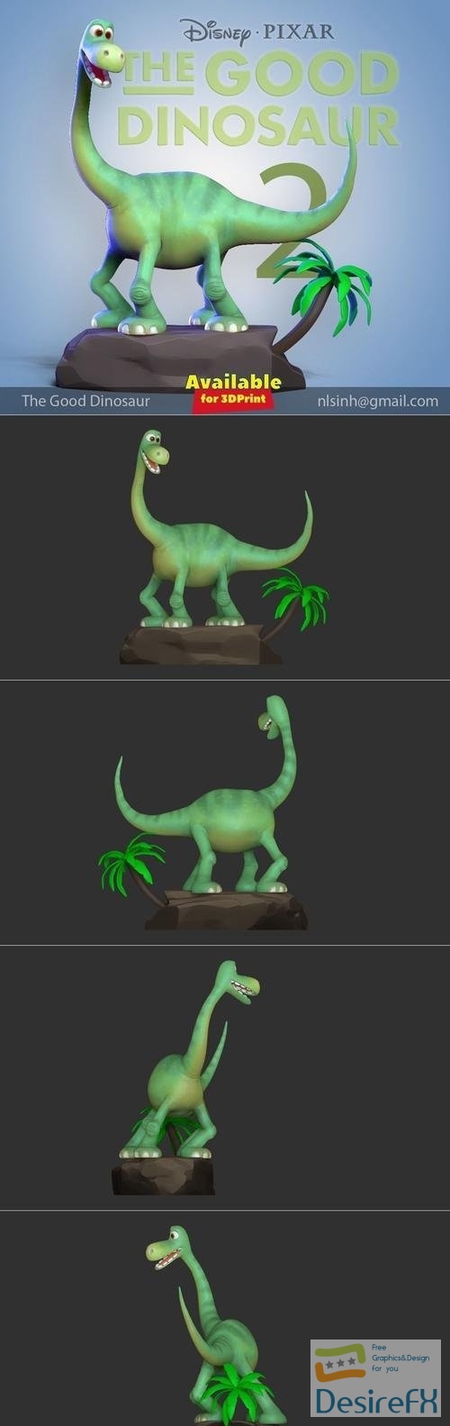 The Good Dinosaur - Fanart – 3D Print