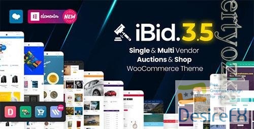 ThemeForest - iBid v3.5.9 - Multi Vendor Auctions WooCommerce Theme - 24923136