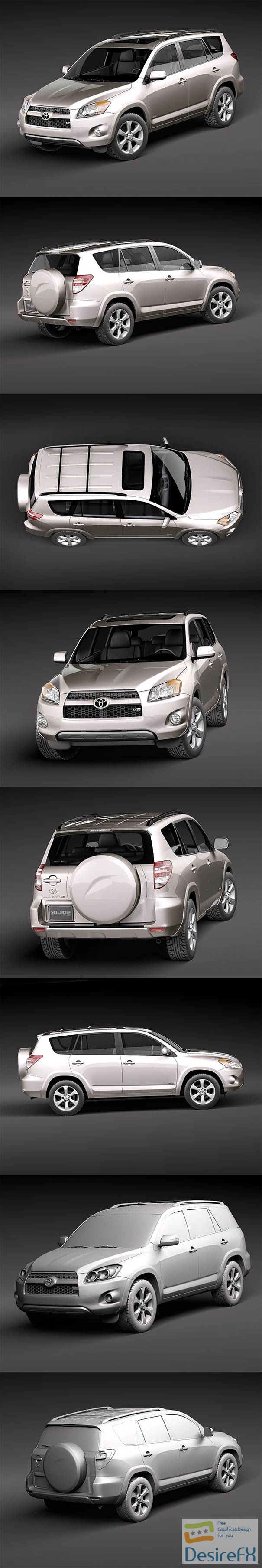 Toyota RAV4 2010 Limited 3D Model