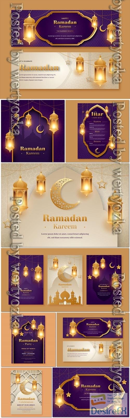 Vector flat illustration for ramadan celebration