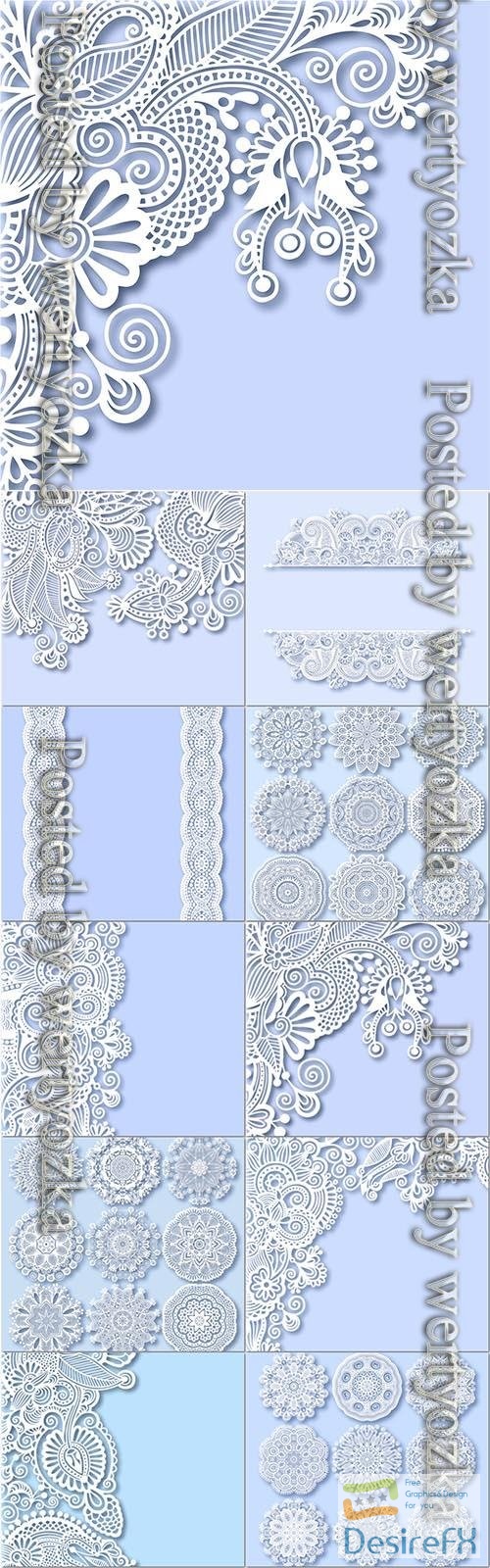 Vector ornate greeting card decoration