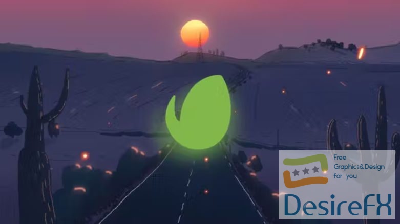 Videohive - Desert Sunset Logo Animation - 43073982