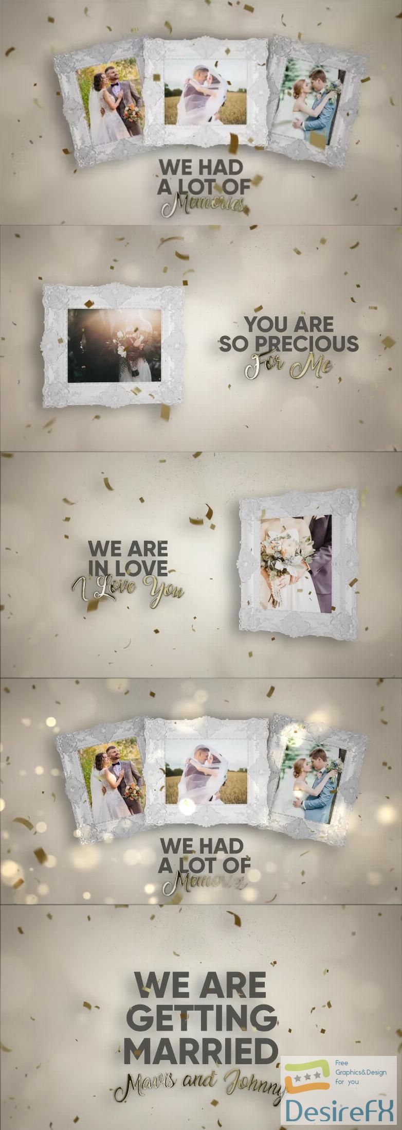 Videohive Frame Wedding Slideshow 42822303