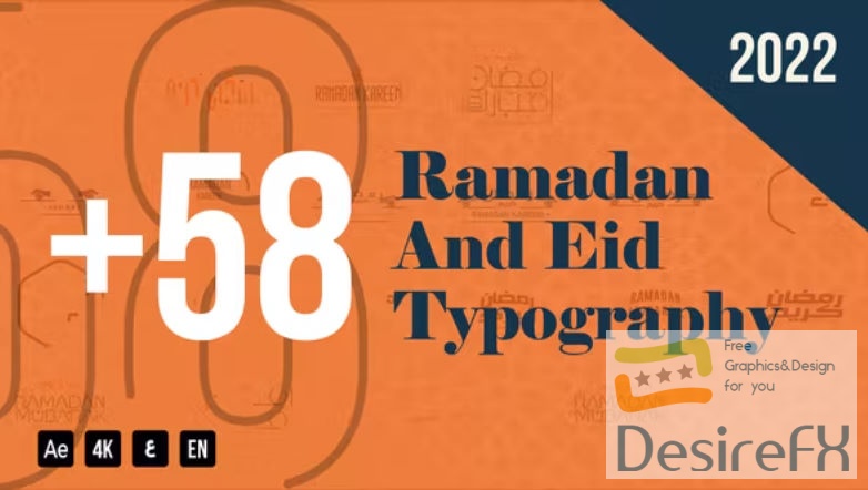 Videohive Ramadan Typography Pack 36694222