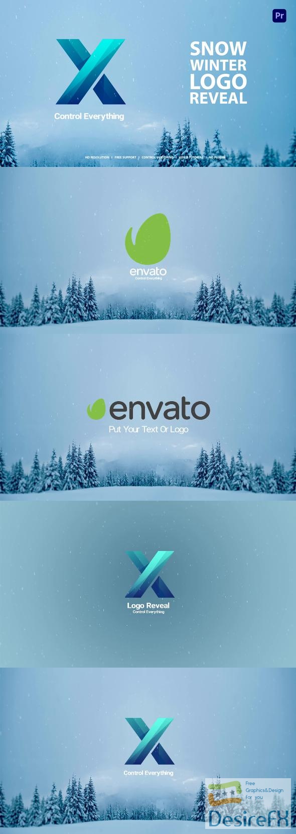 VideoHive Snow Logo Reveal 42710209